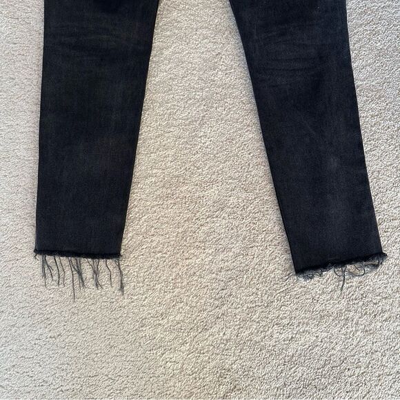 GRLFRND Karolina 100% cotton black jeans frayed hem - Picture 9 of 13